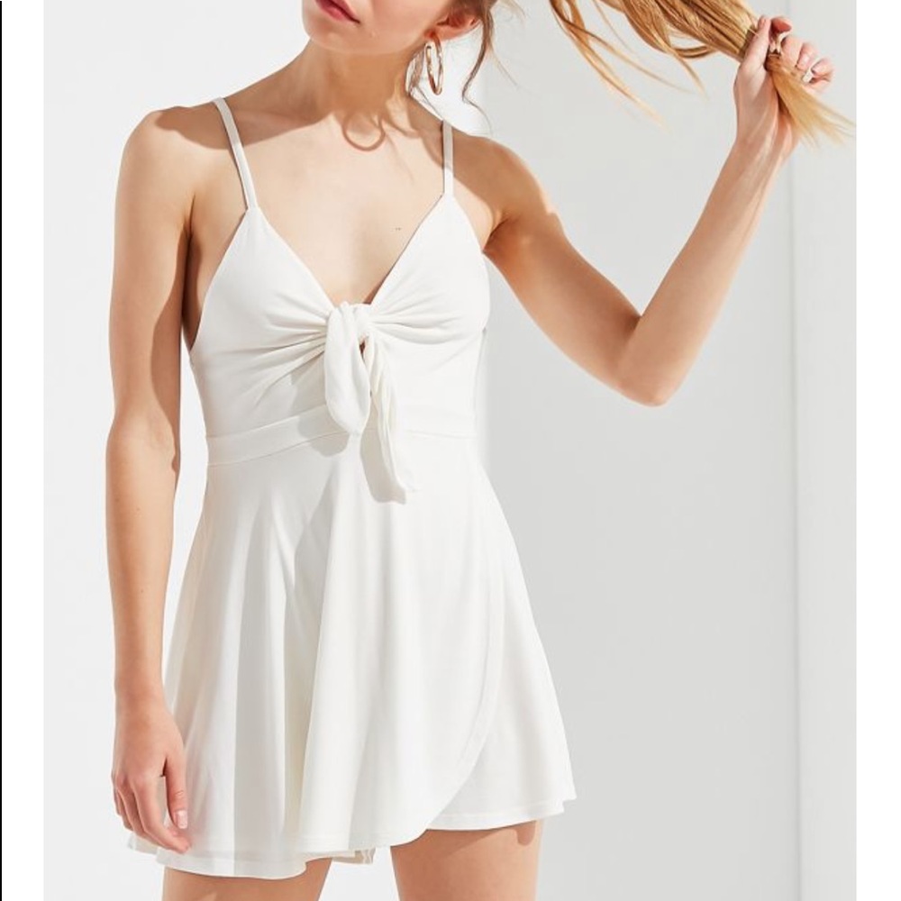 UO Tie Front Romper